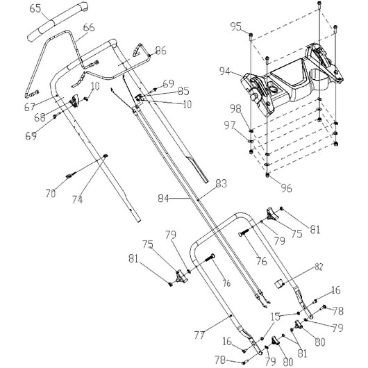 Рукоятка Champion LM4627 после 2019г.